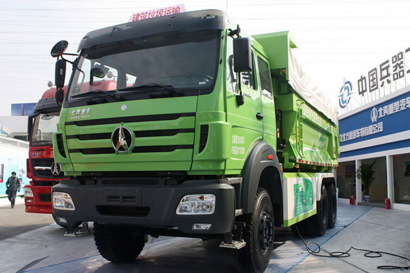 北奔ng80b系列重卡 350马力 6x4天然气自卸车(nd3250b38j6z00)