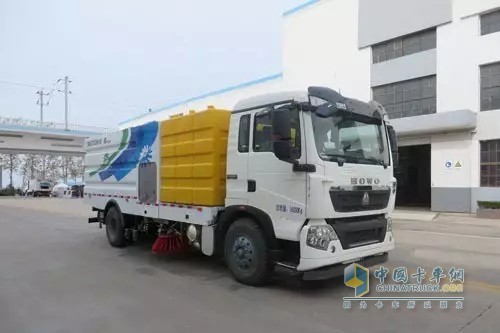 豪沃T5G 4×2单发洗扫车