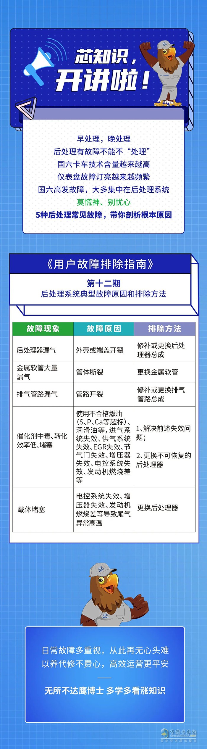 解放动力:5大后处理系统典型故障，带你各个击破