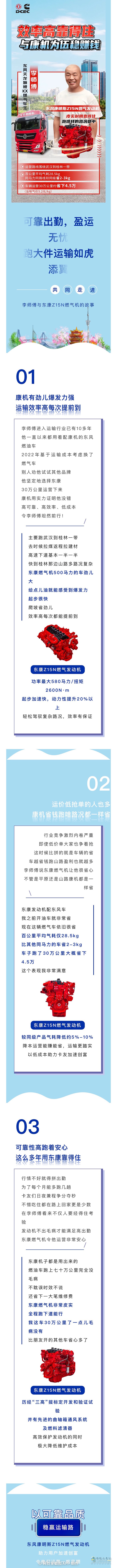 火力旺皮实得很李师傅说搭档是东康燃气机跑运输超赚钱！