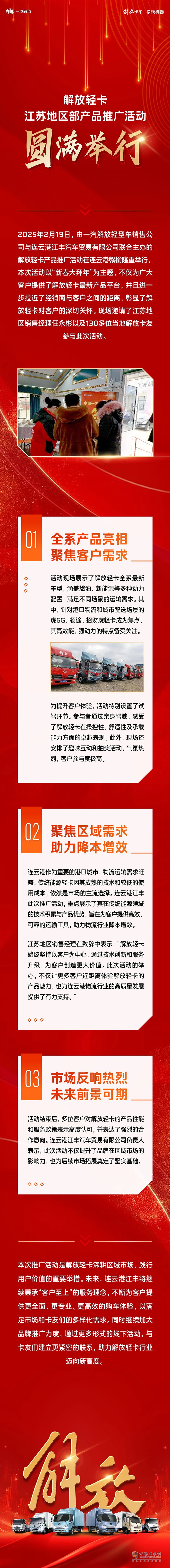 解放轻卡江苏地区部产品推广活动圆满举行