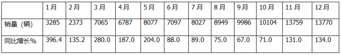 12月新能源轻卡销13770辆再创新高！ 2024全年累销9.9万辆收官