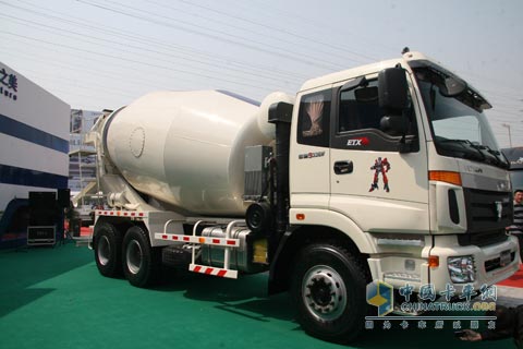 2010北京车展福田欧曼12方搅拌车BJ5253GJB-2